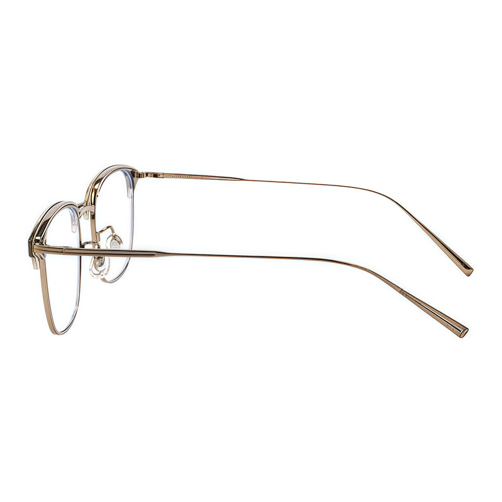 Classic Avant-Garde Semi-Rimmed Eyeglasses