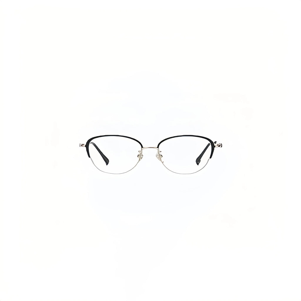 Unique Versatile Cat-Eye Semi-Rimmed Eyeglasses