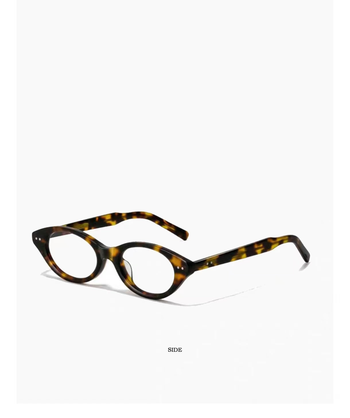 Women’s Geek Chic Small Oval Black Frame Anti-Blue Light Prescription Glasses