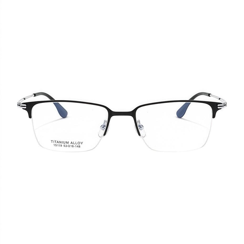 Classic Vintage Business Comfort Semi-Rimmed Eyeglasses