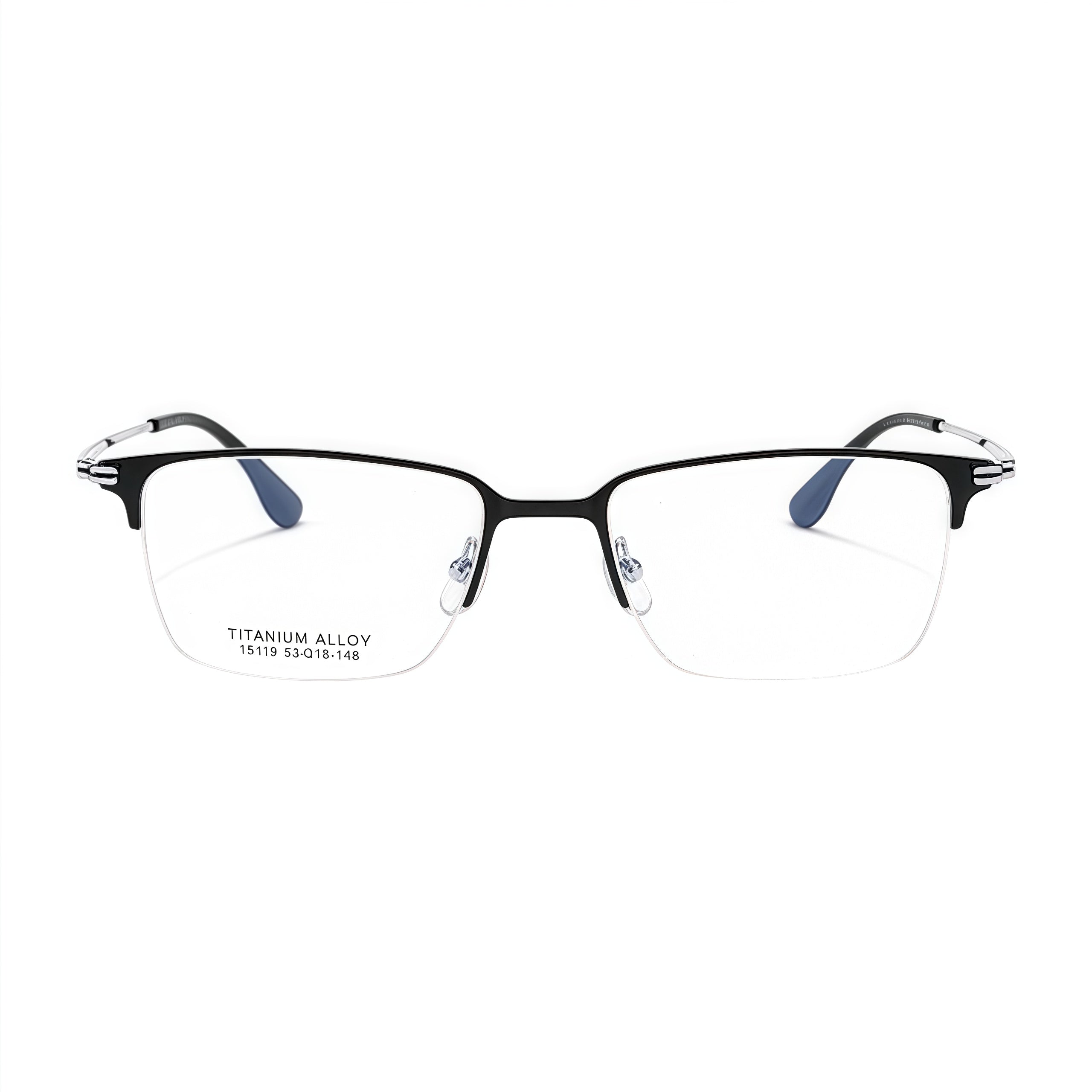 Classic Vintage Business Comfort Semi-Rimmed Eyeglasses