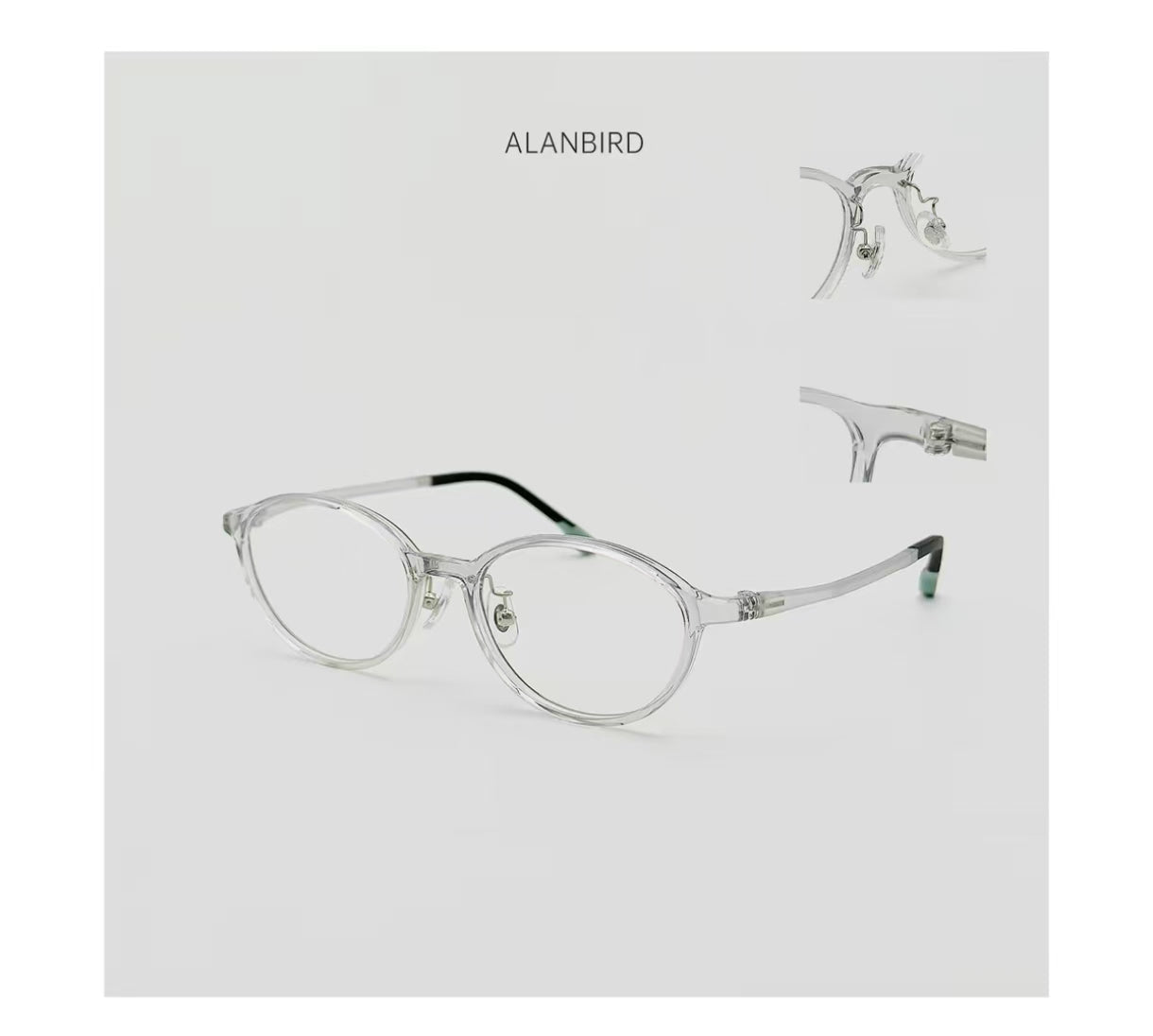 Women's Small-Fit Ultra-Light Acetate Full-Rim Glasses