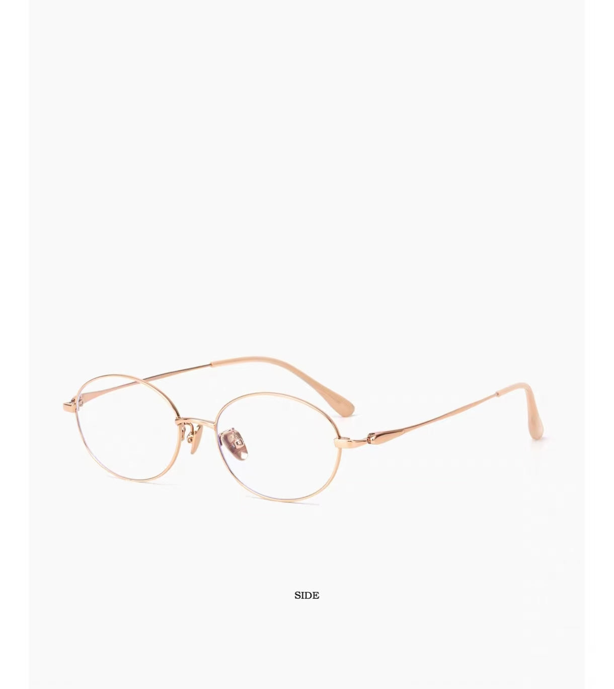 Women’s Ultra-Light Titanium Small Oval Anti-Blue Light High Prescription Glasses