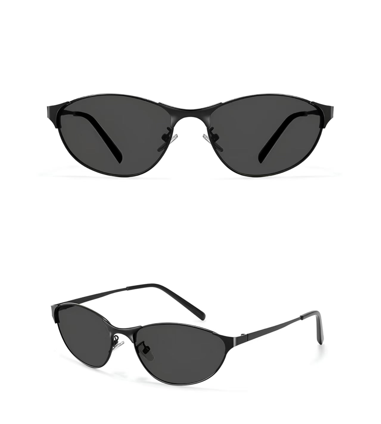 Y2K Vintage Women’s Luxury Metal Cat Eye Sunglasses