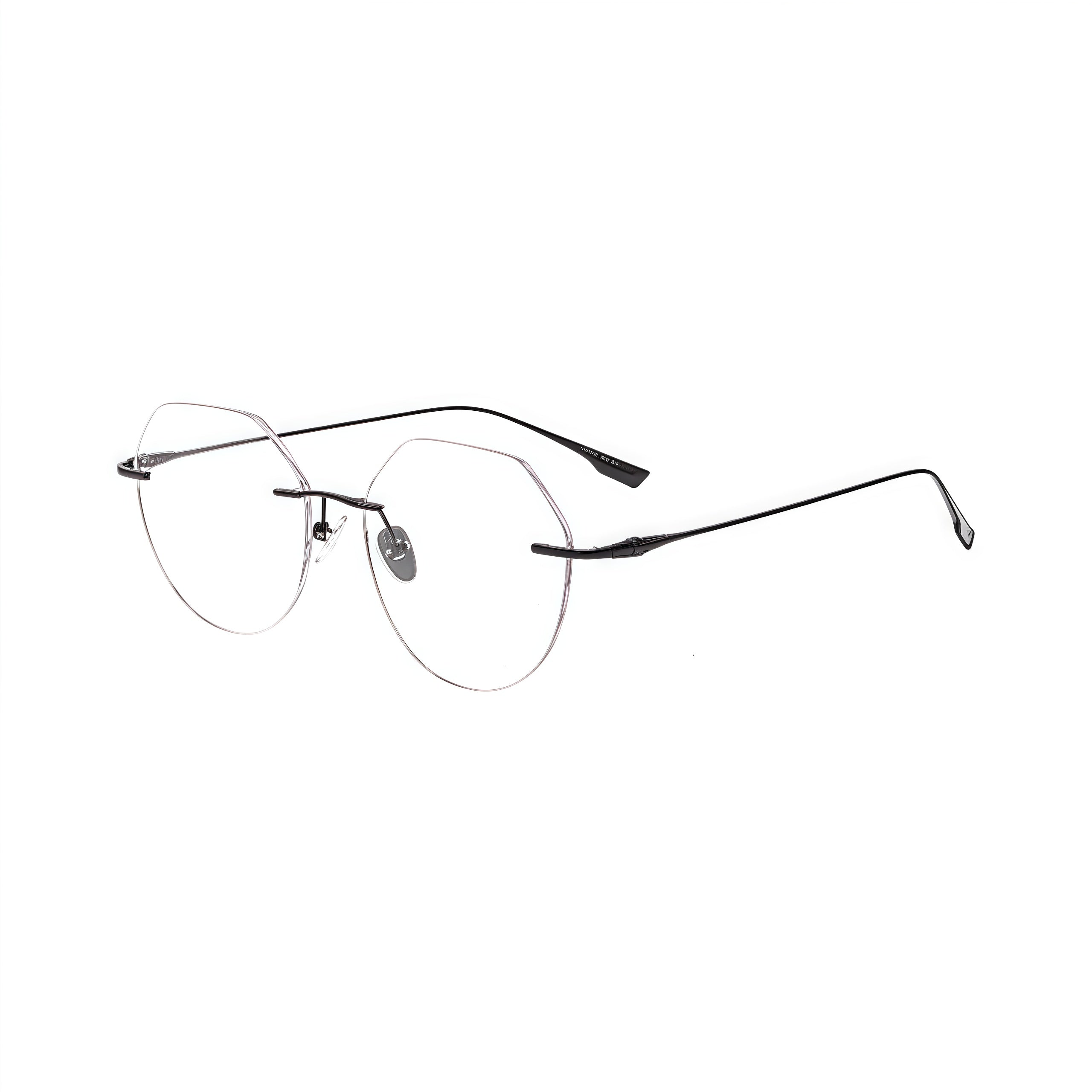 Vintage Intellectual Rimless Eyeglasses