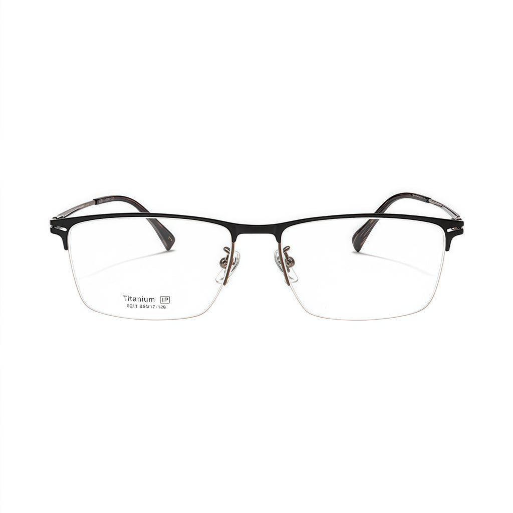 Sophisticated Elegant Semi-Rimmed Eyeglasses