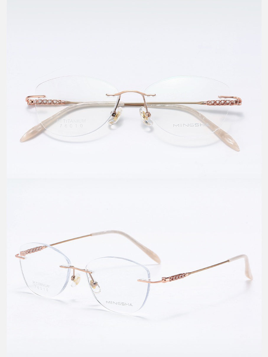 Chic Minimalist Rimless Glasses