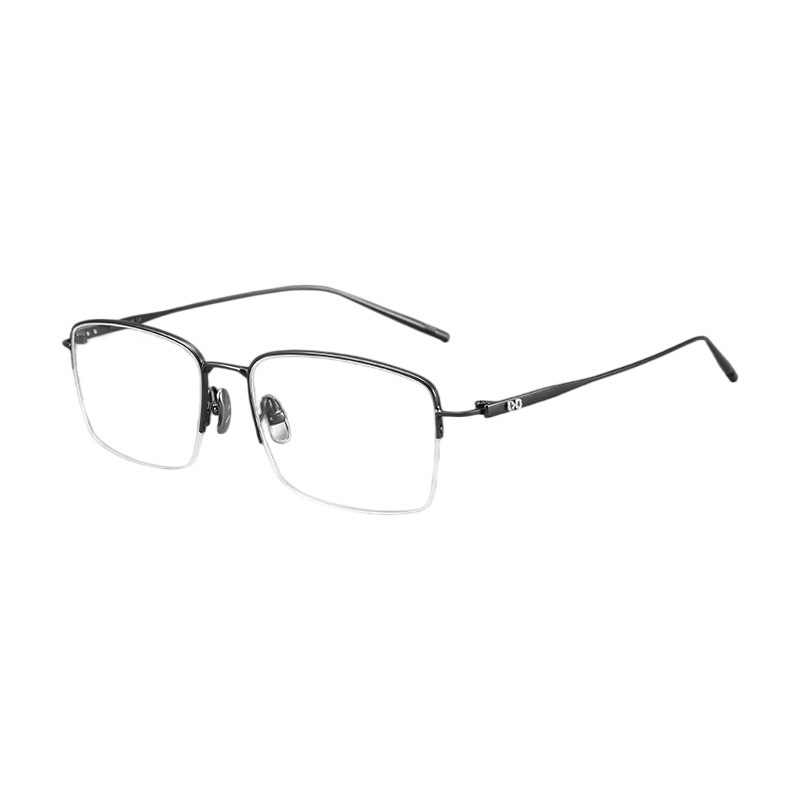 Vintage Luxury Sophisticated Semi-Rimmed Eyeglasses