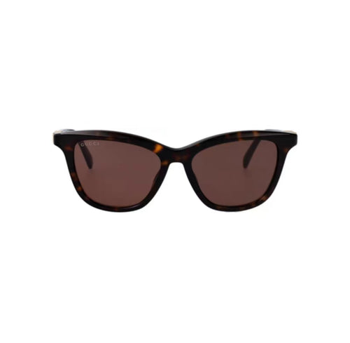 Brown front product view of Gucci Luxury Women’s Brown Geometric Sunglasses