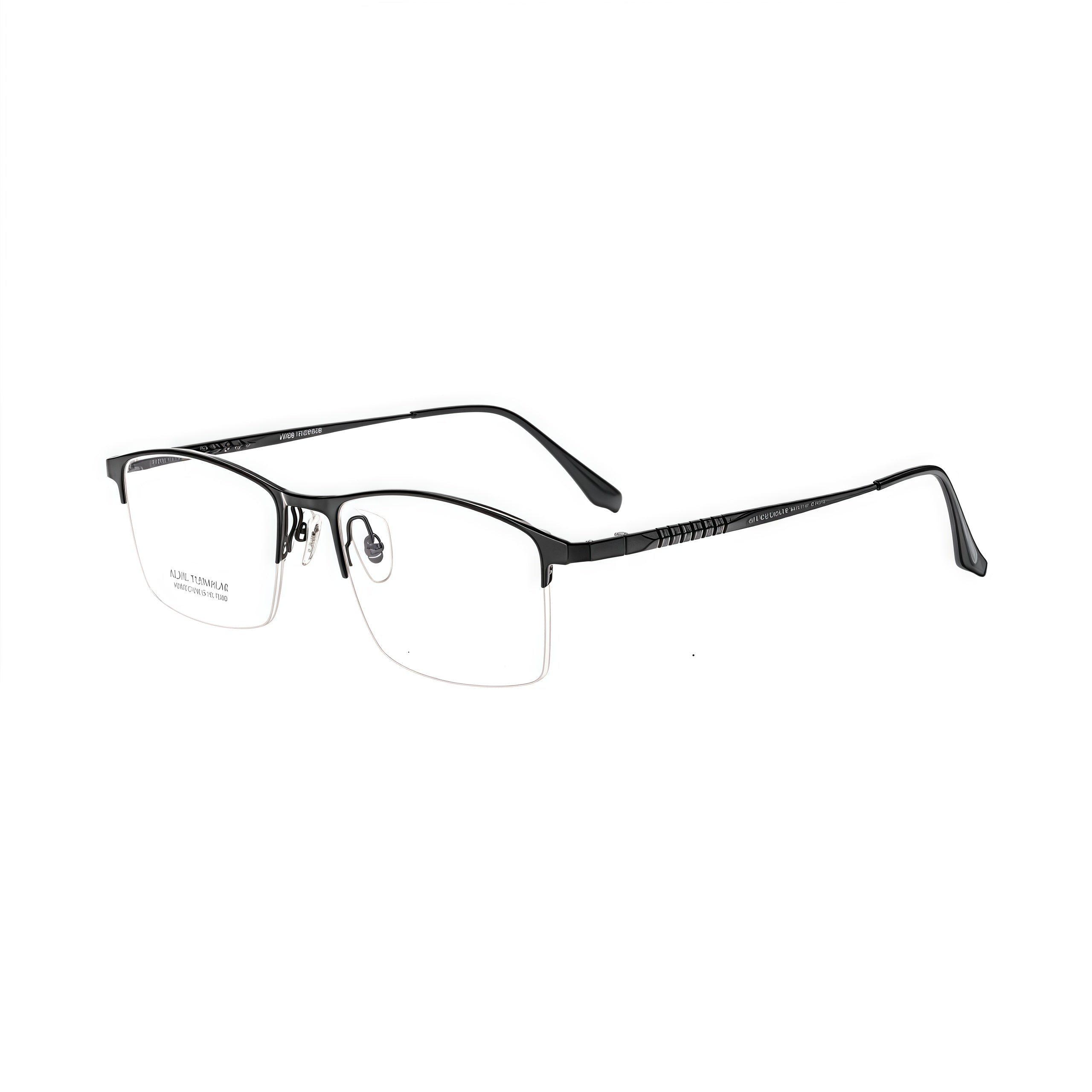Timeless Vintage Professional Semi-Rimmed Eyeglasses