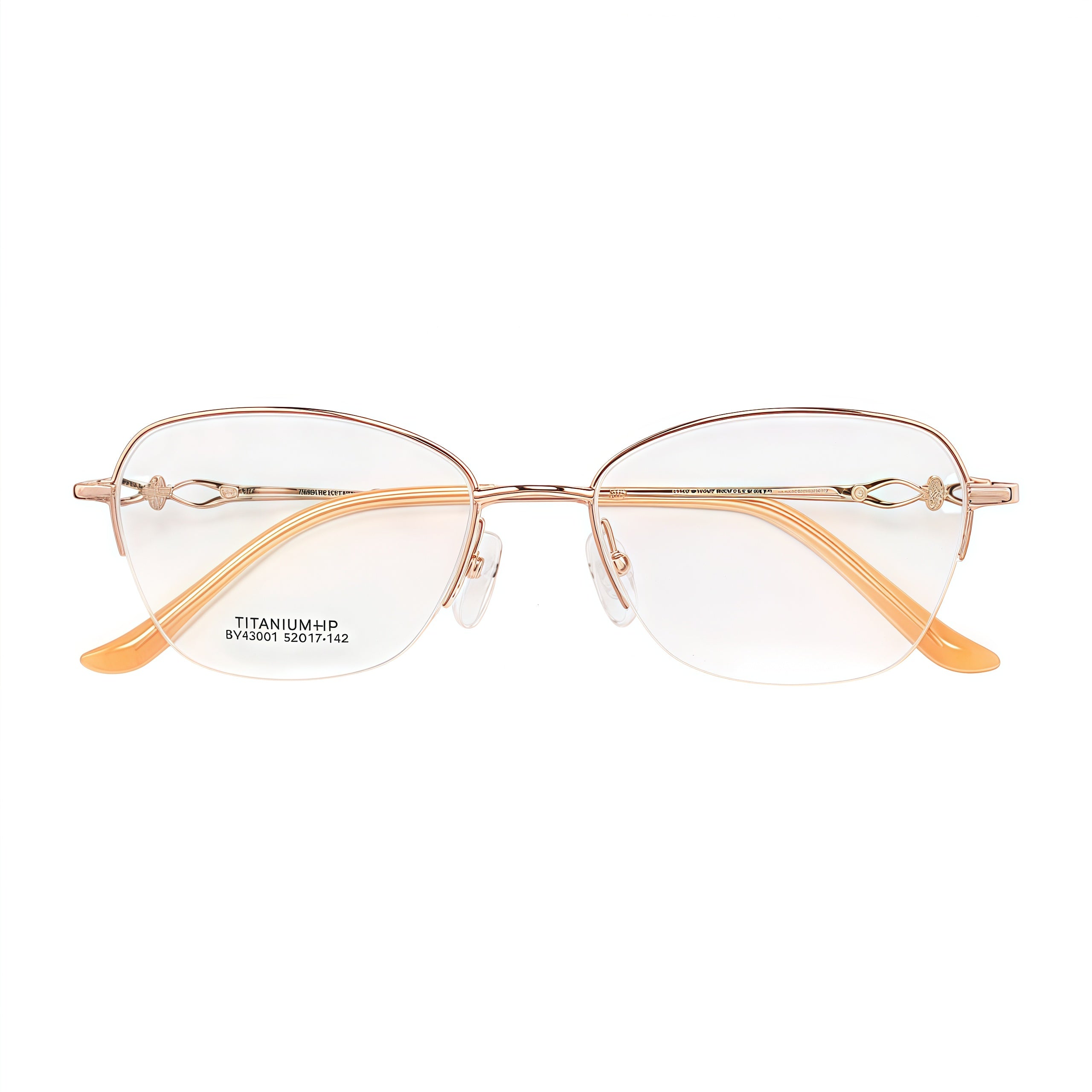 Sophisticated Minimalist Semi-Rimmed Glasses
