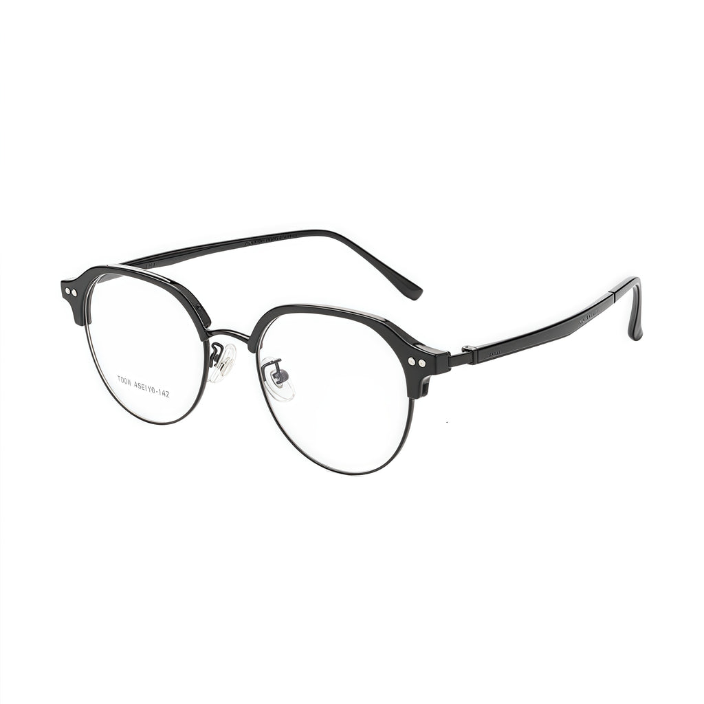 Intellectual Vintage Semi-Rimmed Eyeglasses