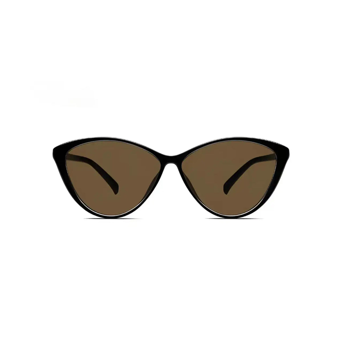 Women’s Dark Amber full-rim cat-eye sunglasses, straight-on product view