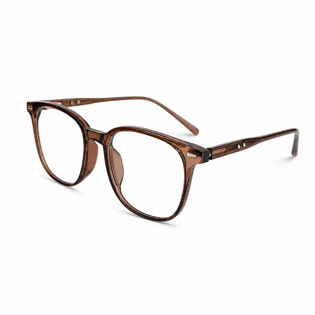 Chestnut Brown eyeglass frame, 45-degree product view