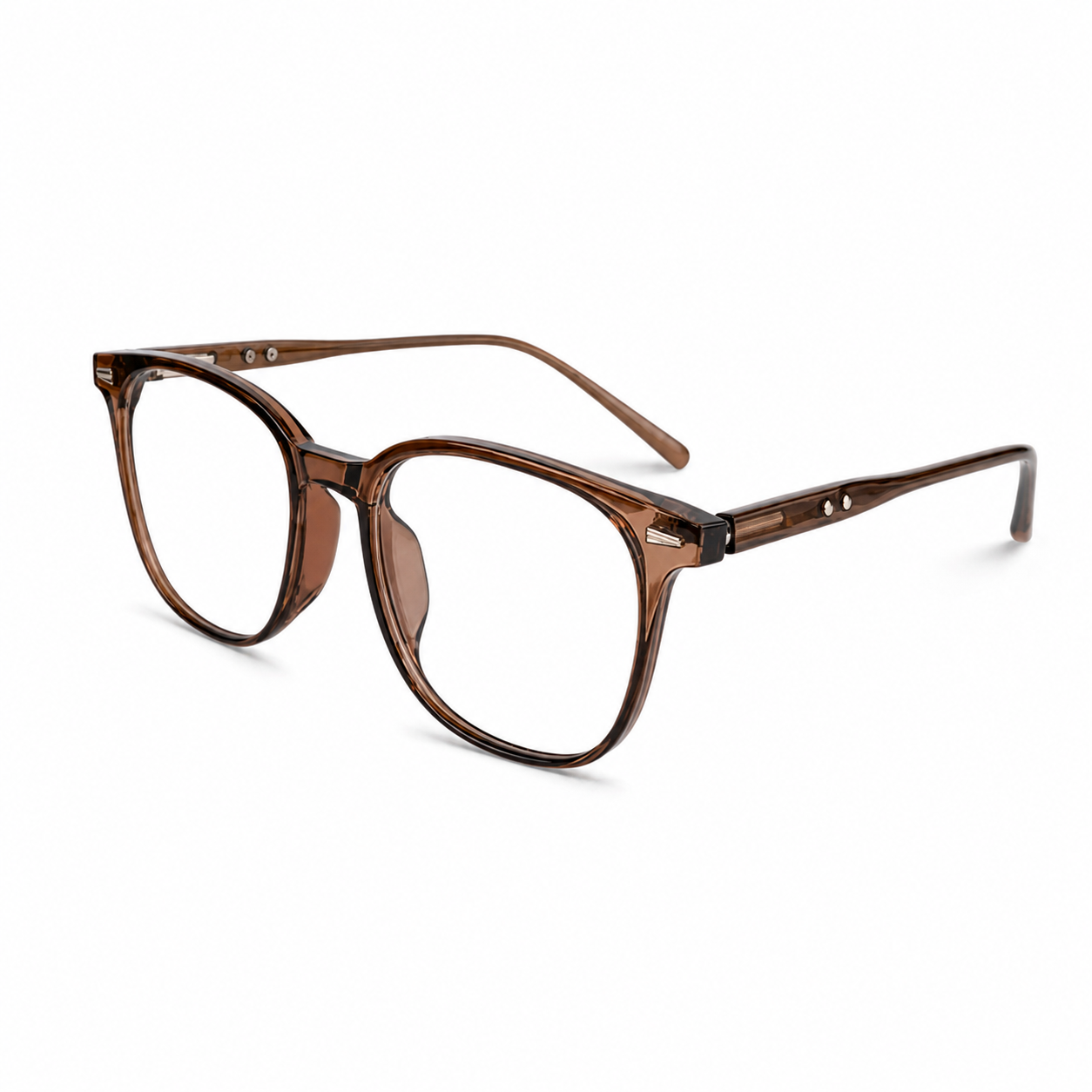 Chestnut Brown eyeglass frame, 45-degree product view