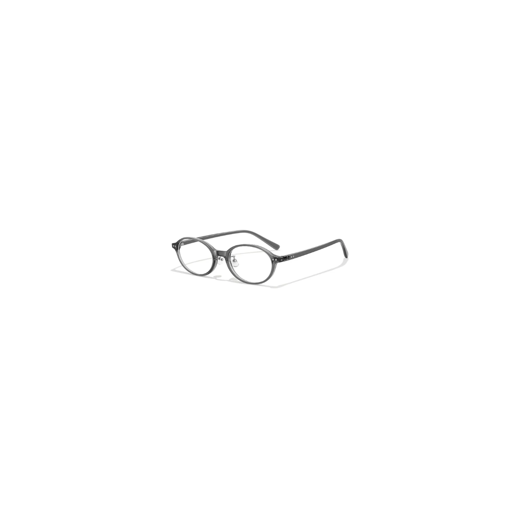 Crystal Gray eyeglass frame, 45-degree product view