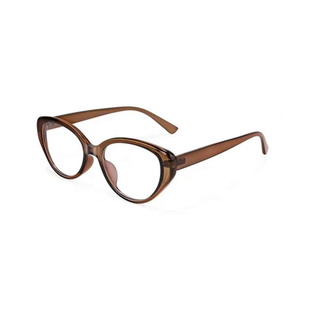 Burnt Orange eyeglass frame, 45-degree product view