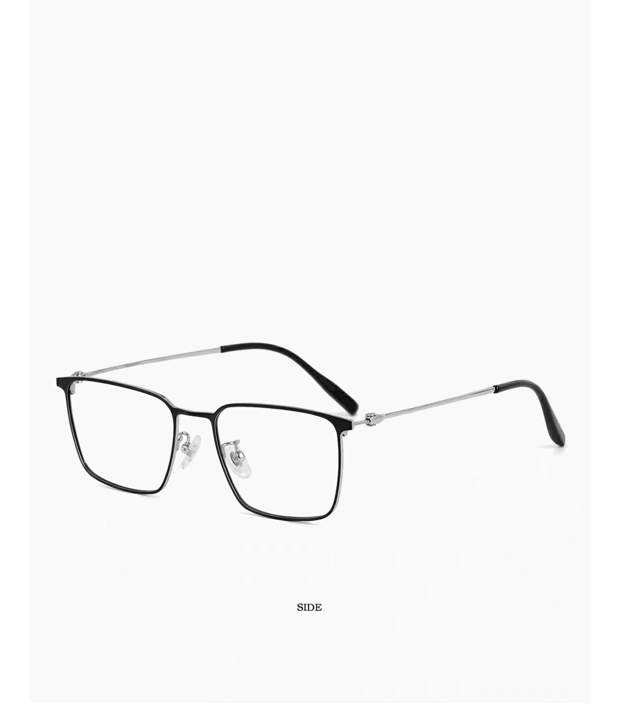Men’s Business Ultra-Light Titanium Thin Black Anti-Blue Light Prescription Glasses