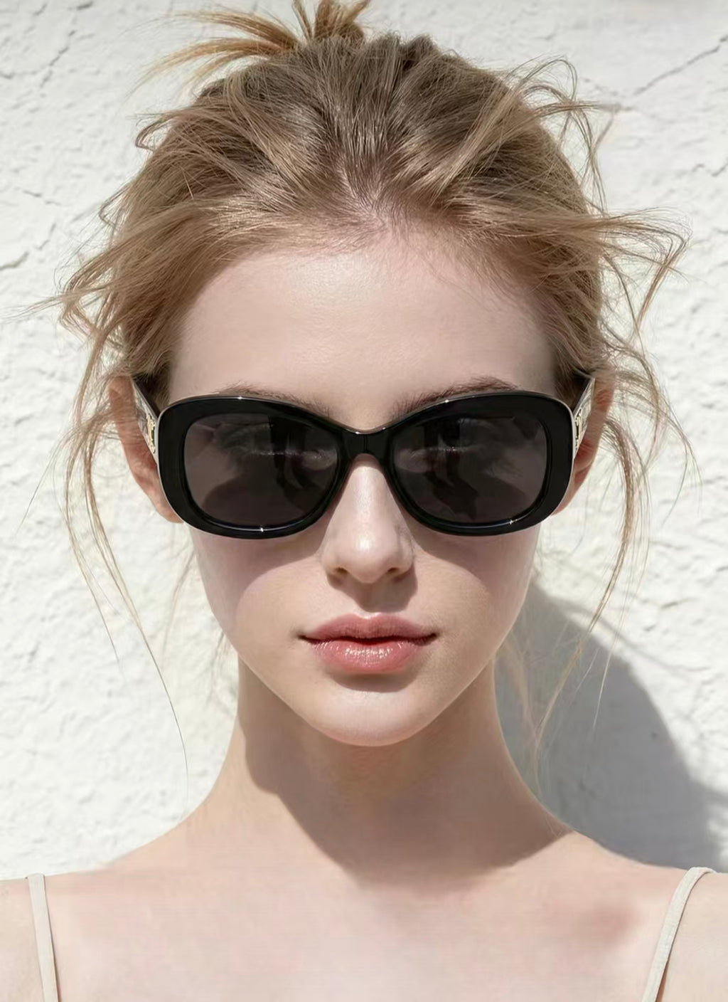 Women’s Oversized Cat Eye Vacation UV400 Sun Protection Sunglasses