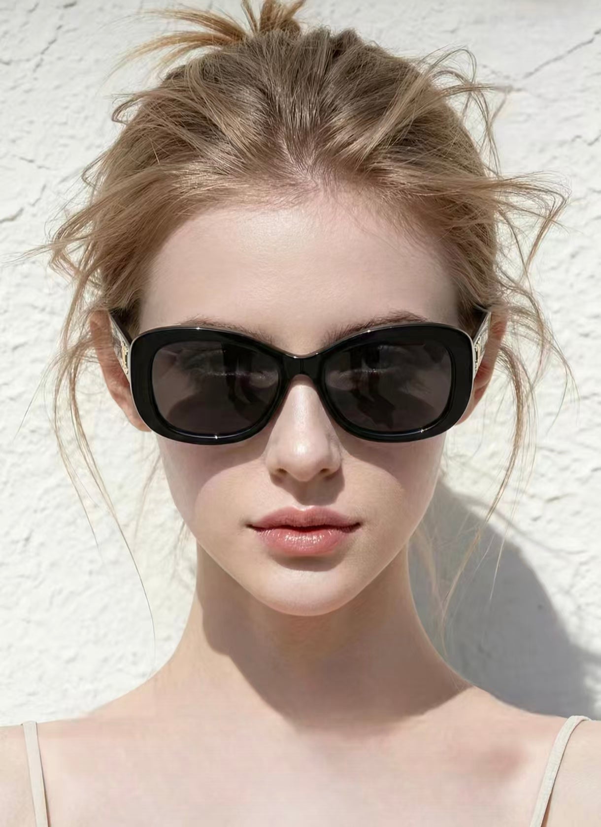 Women’s Oversized Cat Eye Vacation UV400 Sun Protection Sunglasses