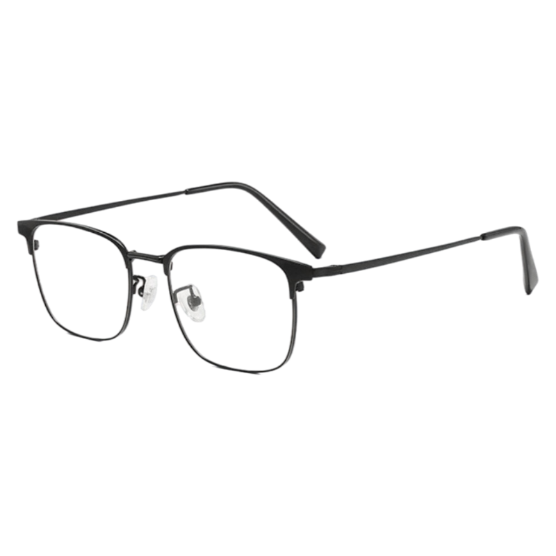 Elegant Classic Semi-Rimmed Eyeglasses