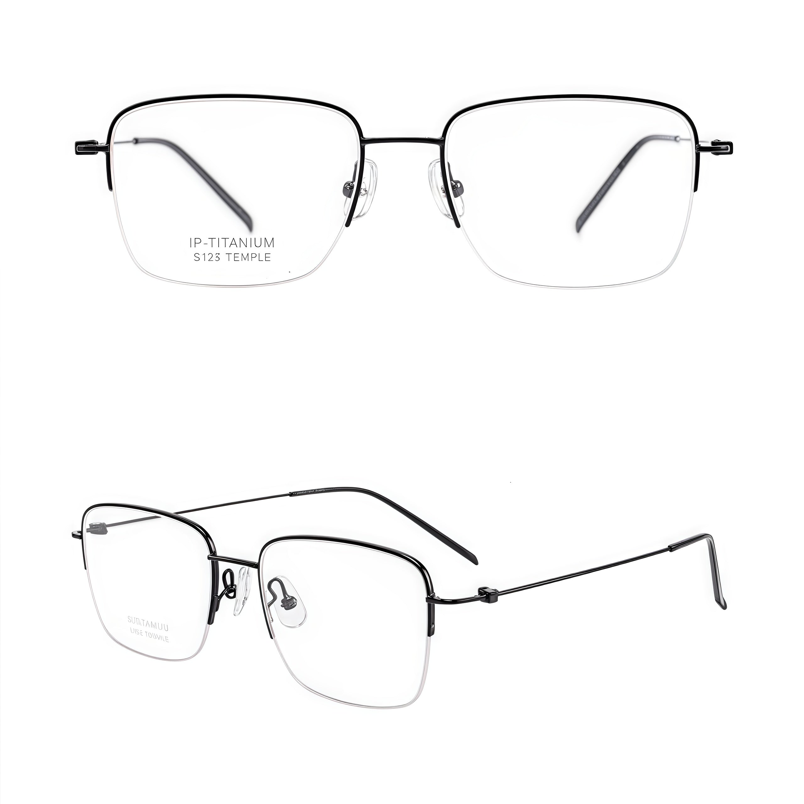 Classic Refined Comfort Semi-Rimmed Glasses