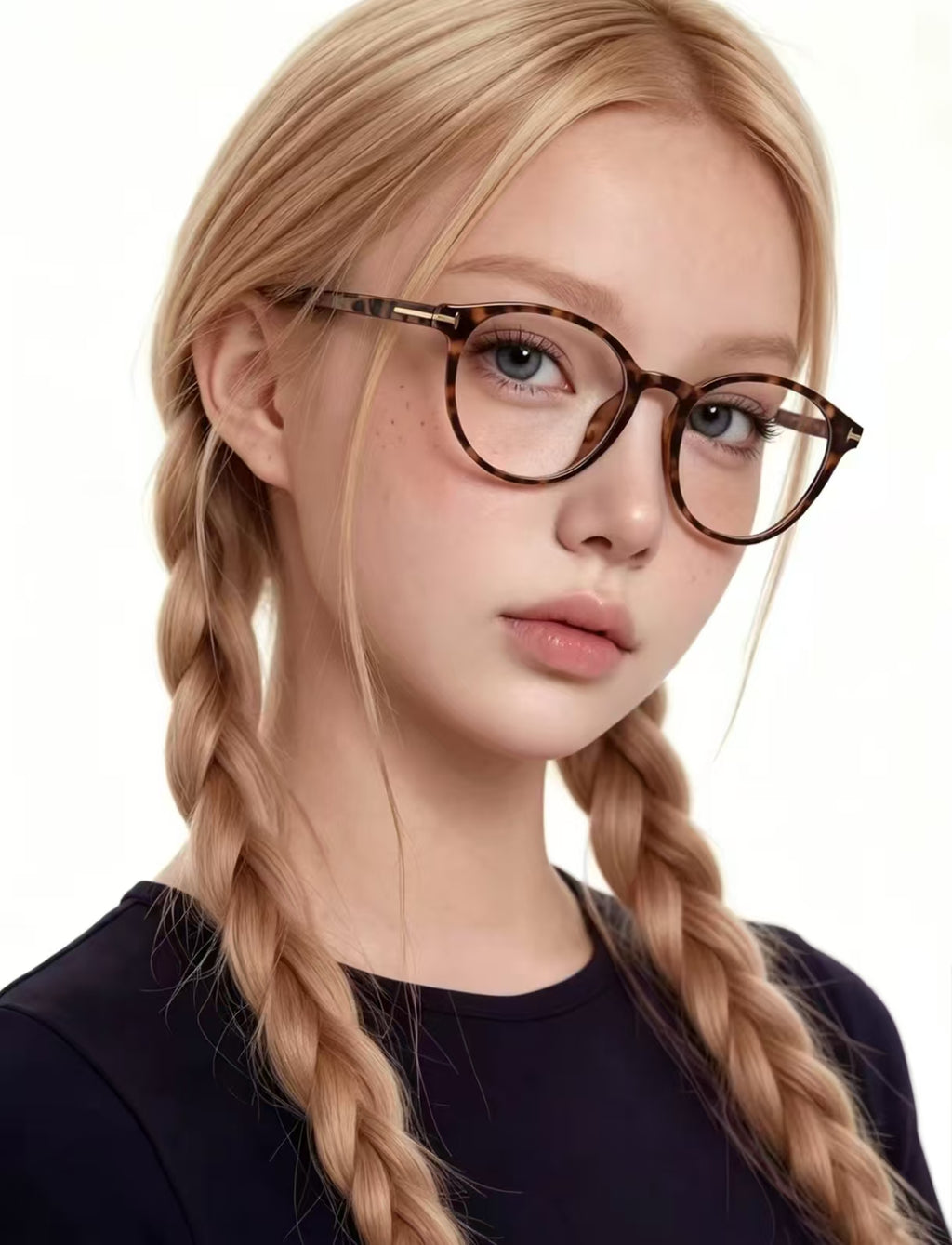 Women’s Japanese Ultra-Light Round Anti-Blue Light Prescription Glasses