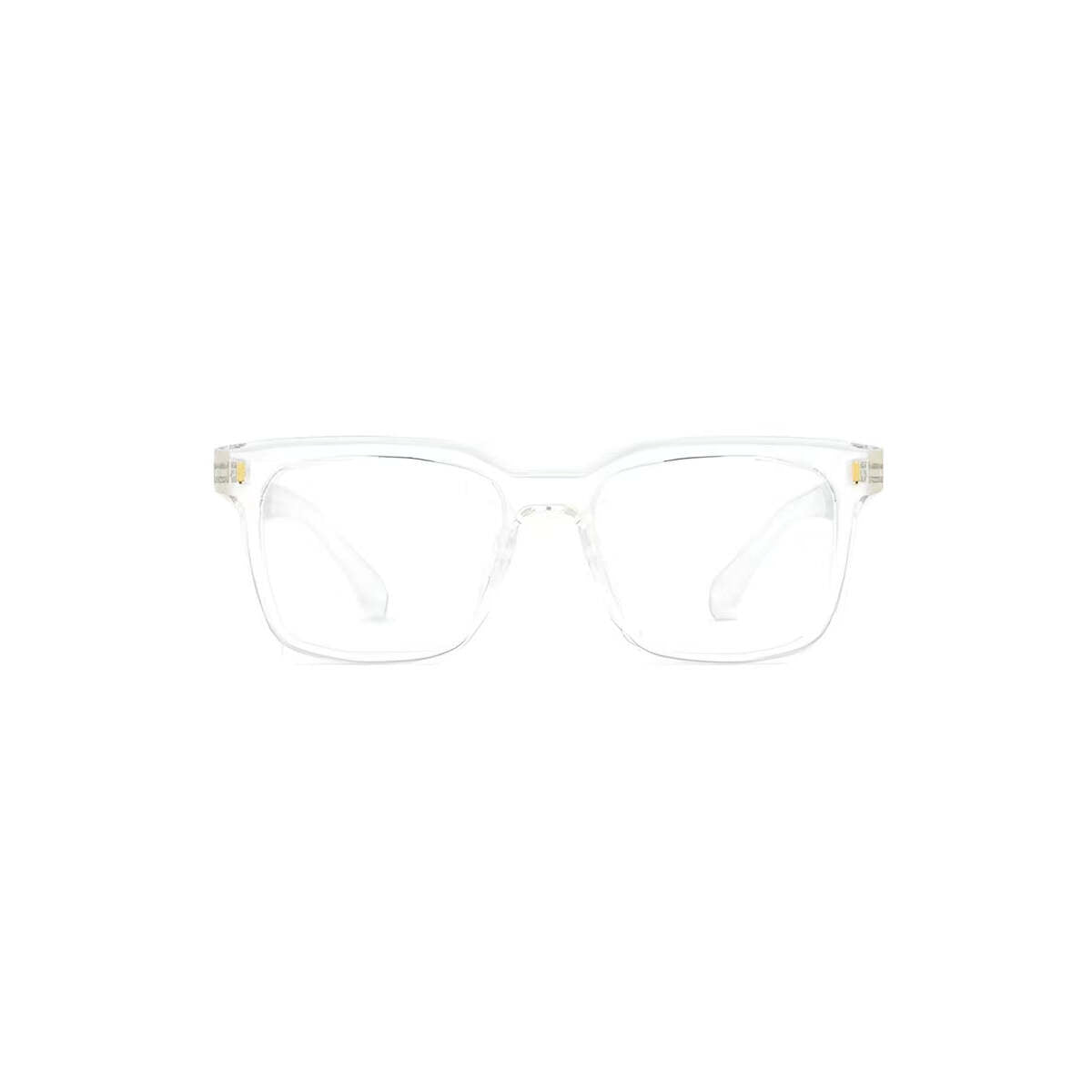Crystal Clear TR90 square full-rim glasses, front product view