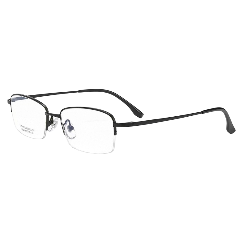 Classic Business Semi-Rimmed Eyeglasses