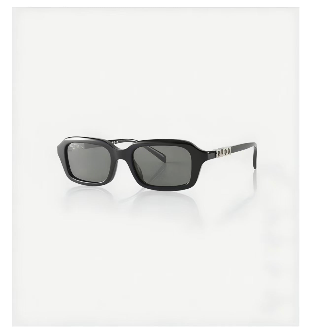 Gray 45-degree product view of Gucci Luxury Women’s Trendy Comfortable Versatile Sunglasses