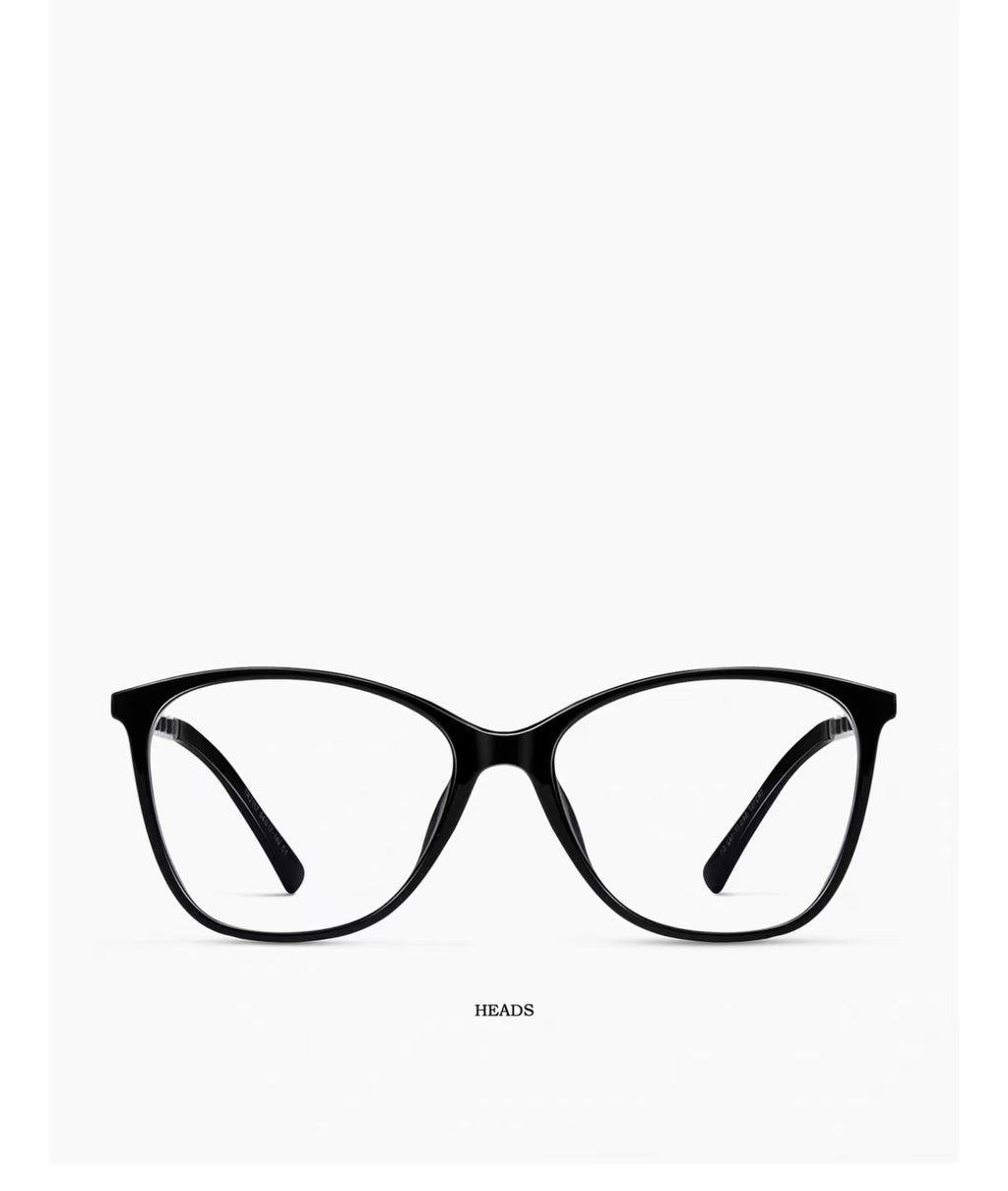 Women’s Chic Ultra-Light Oversized Black Cat Eye Blue Light Glasses