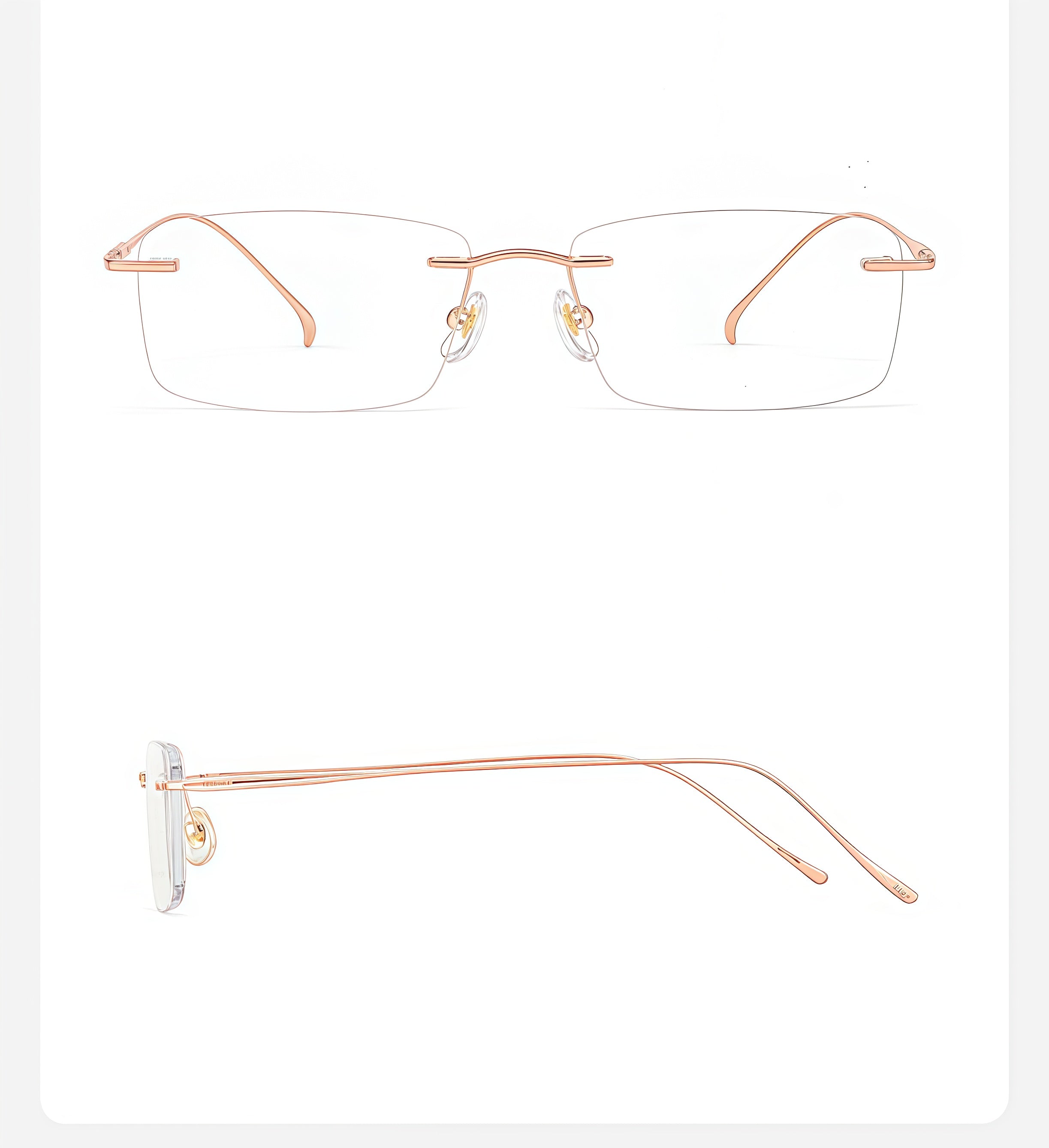 Sophisticated Elegant Rimless Eyeglasses