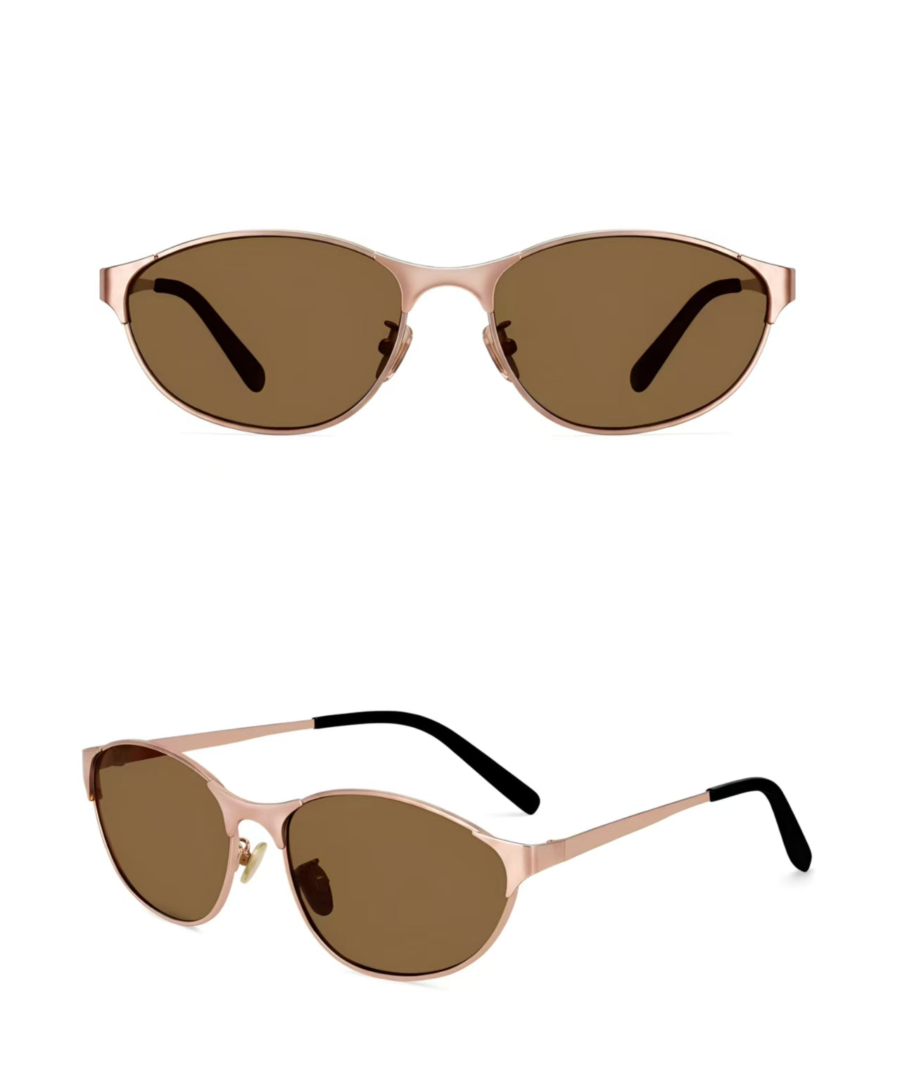 Y2K Vintage Women’s Blue Small Cat Eye Sunglasses