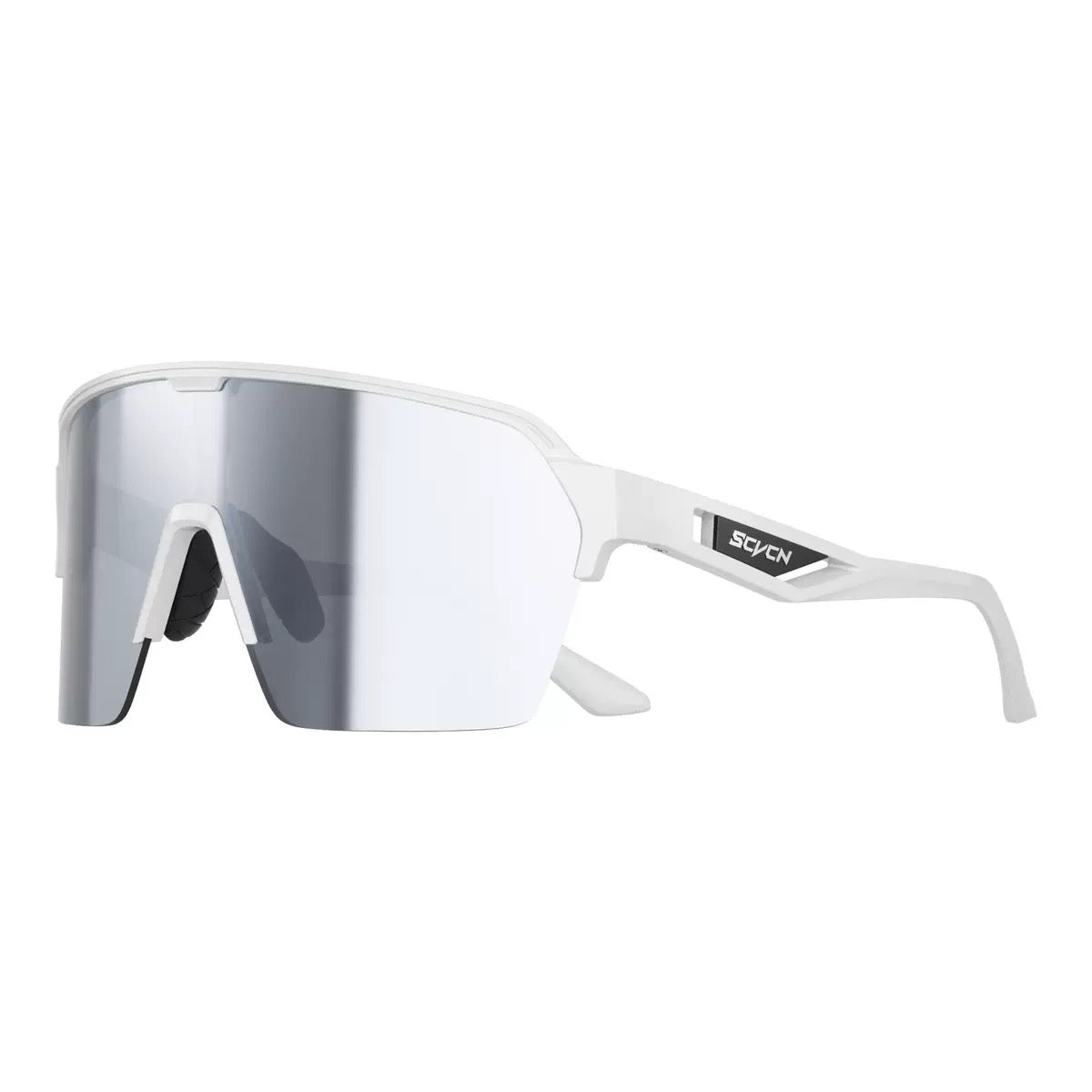unisex tr90 shield sunglasses, 45-degree view
