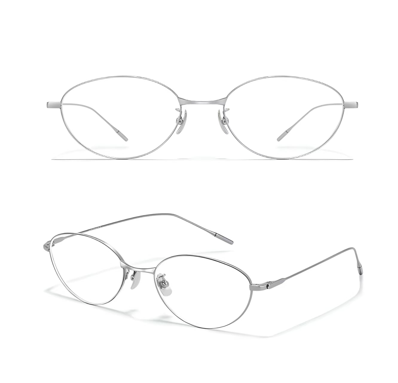 Women's Small-Fit Ultra-Light Titanium Full-Rim Glasses