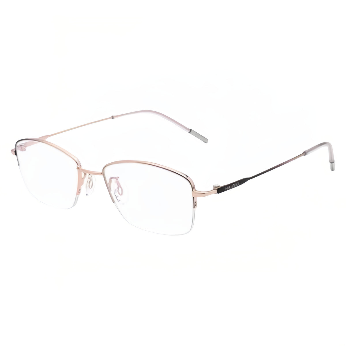 Rose Gradient rectangular semi-rimless eyeglass frame, product view