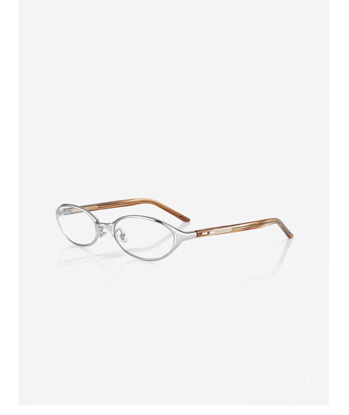Unisex Narrow Oval Anti-Blue Light Prescription Glasses Frame