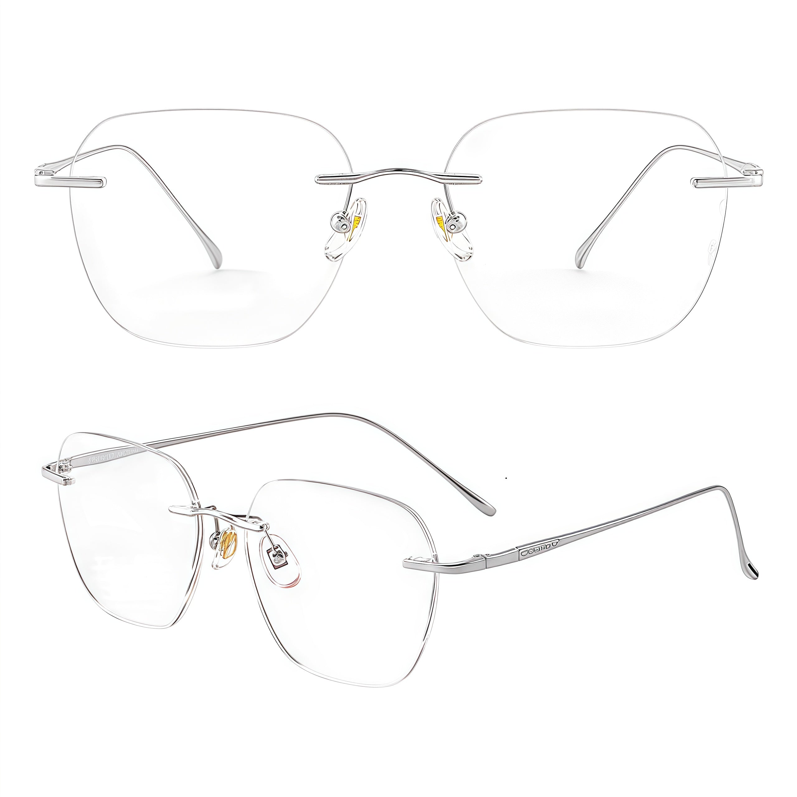 Minimalist Lightweight Rimless Eyeglasses