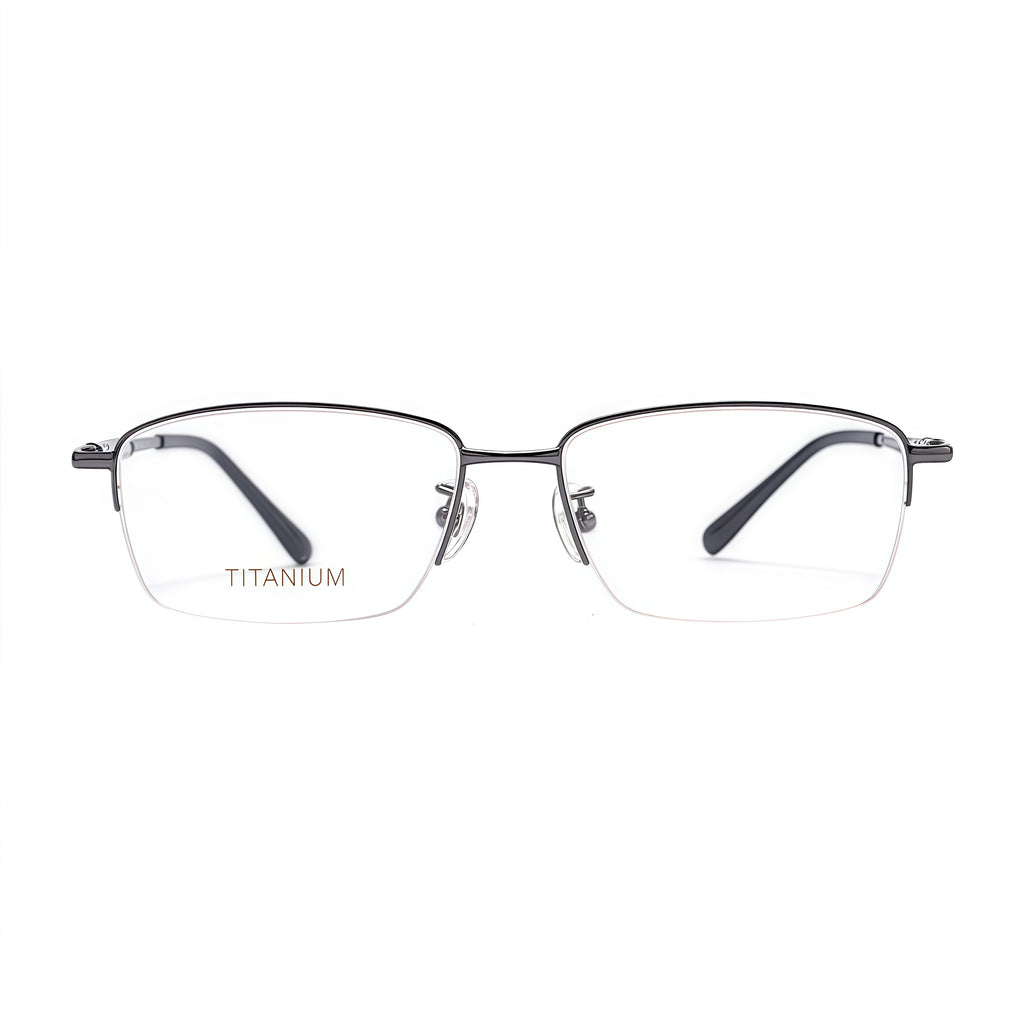 Professional Casual Comfort Semi-Rimmed Eyeglasses