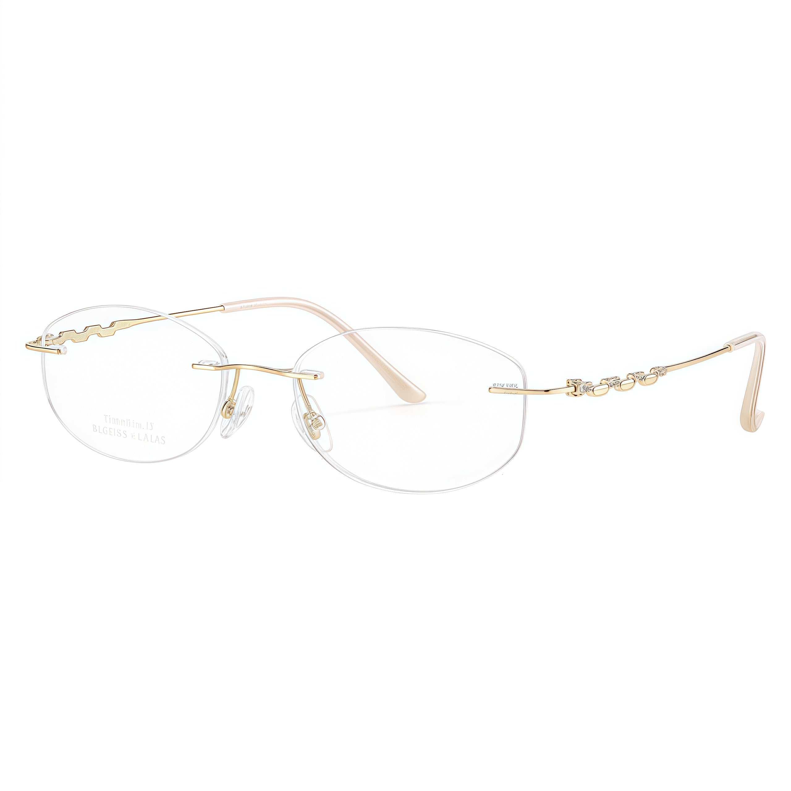 Modern Sleek Rimless Eyeglasses