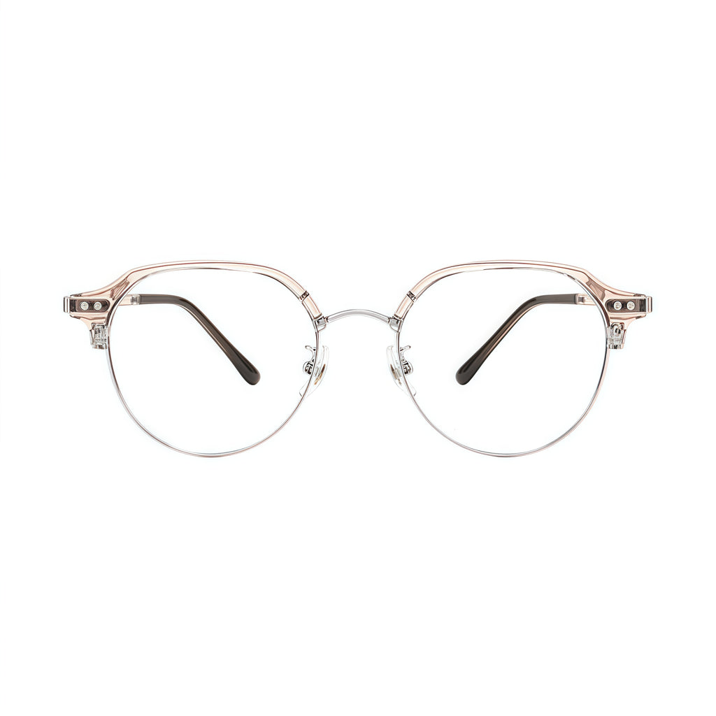 Intellectual Vintage Semi-Rimmed Eyeglasses