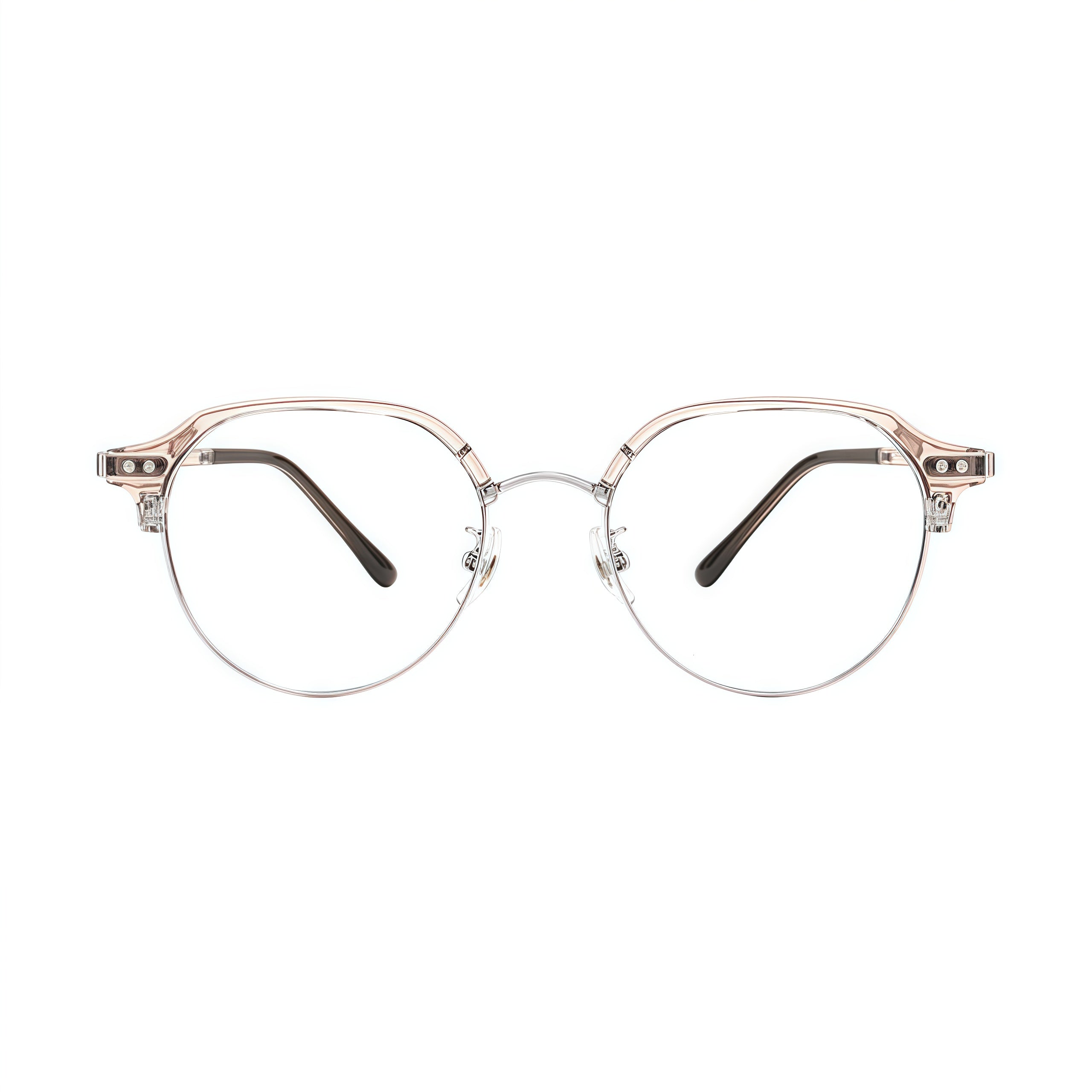 Intellectual Vintage Semi-Rimmed Eyeglasses