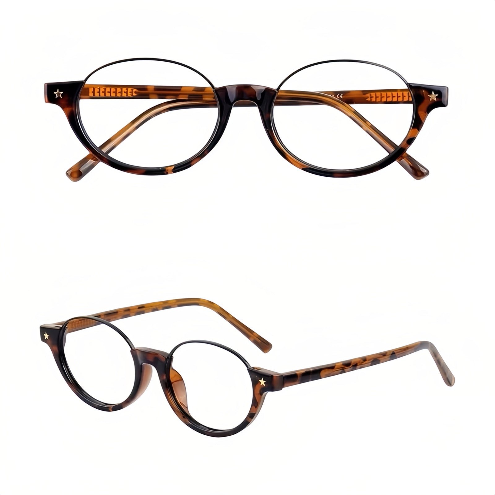 Chic Versatile Refined Semi-Rimmed Eyeglasses