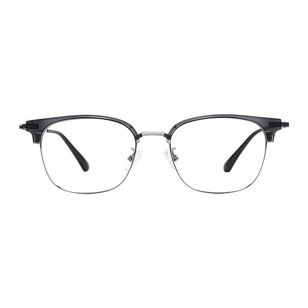 Sophisticated Semi-Rimmed Eyeglasses