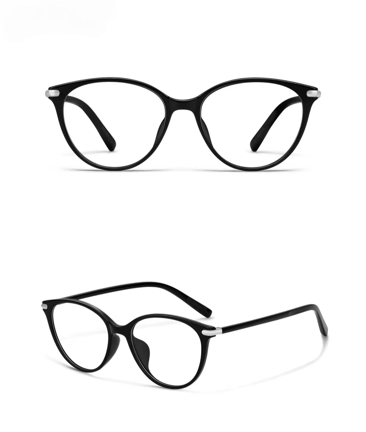 Women’s Chic Black Cat Eye Premium Glasses Frames