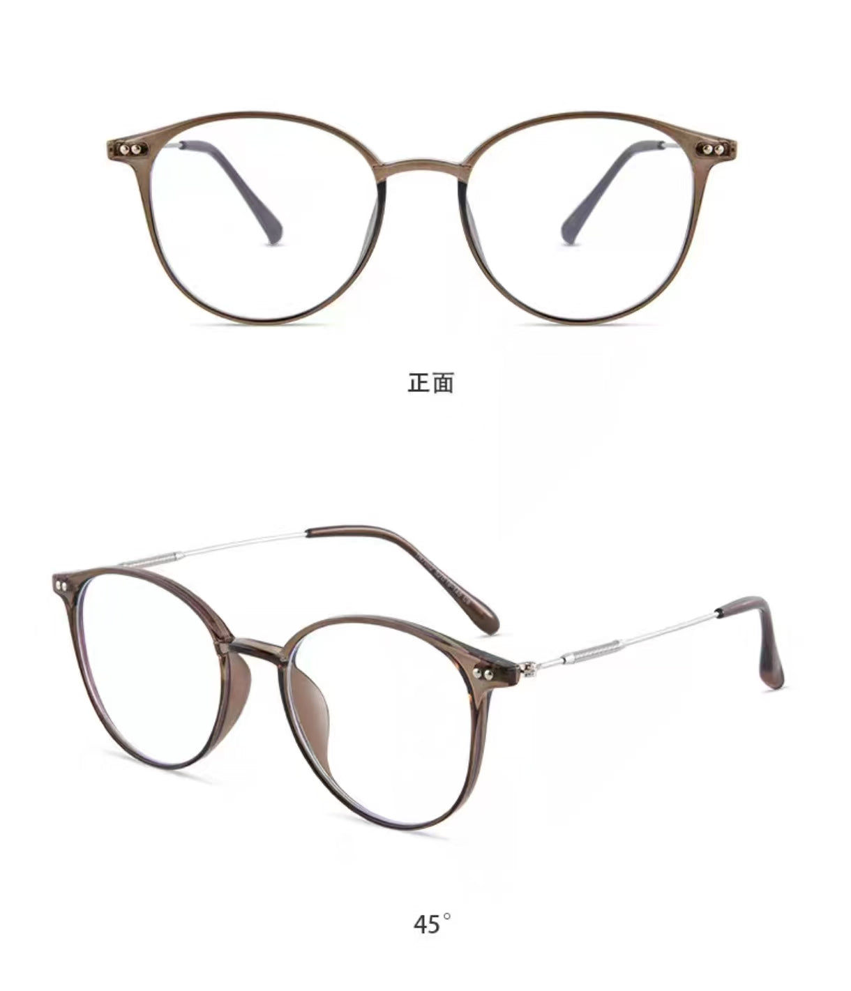 Women’s Ultra-Light Round Prescription Ready Glasses Frame