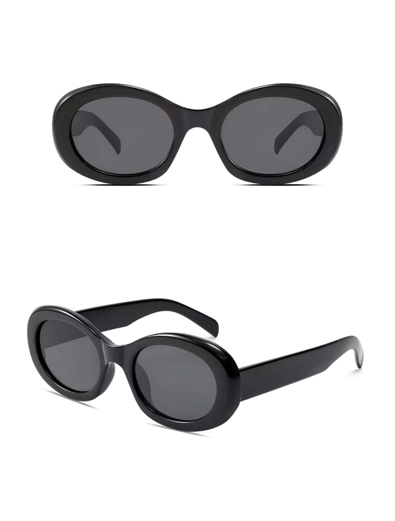 Western Vintage Women’s Oval High Cheekbones UV400 Sunglasses