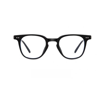 Glossy Black eyeglass frame, front product view