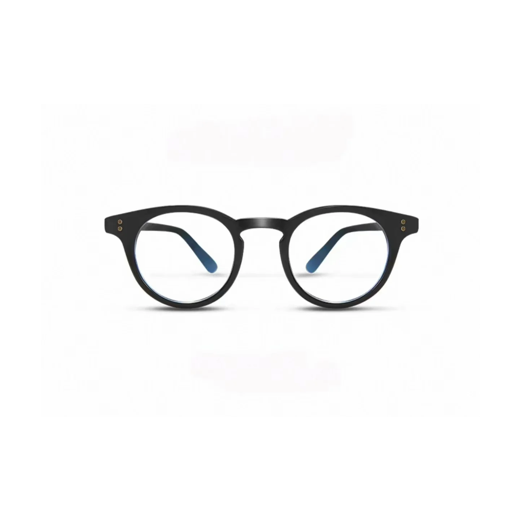Black eyeglass frame, front product view