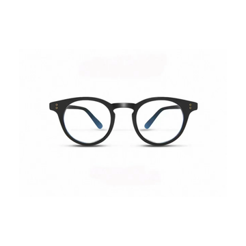 Black eyeglass frame, front product view